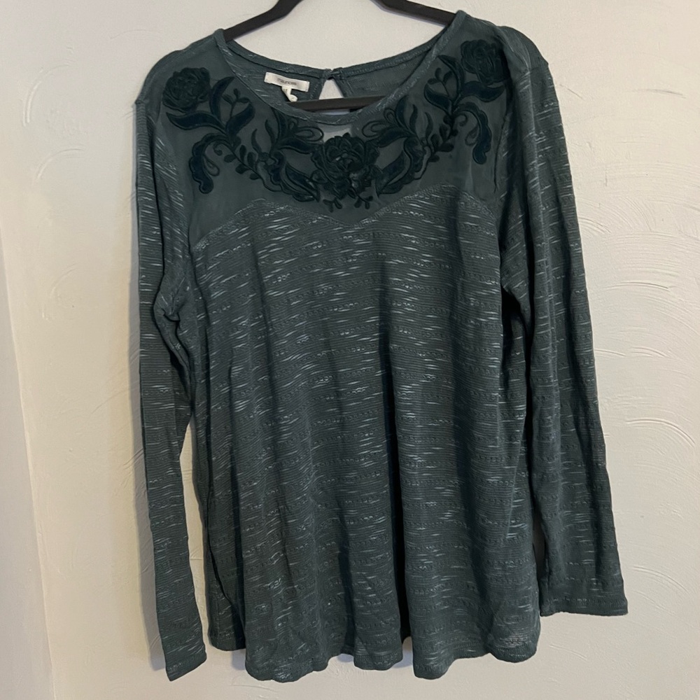 Knit Top with Lace